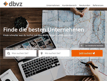 Tablet Screenshot of dbvz.de
